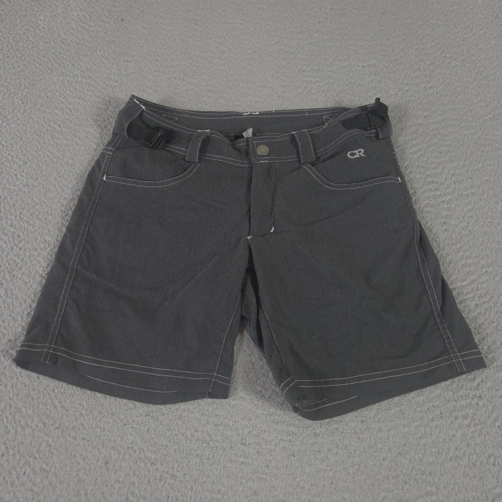 Club Ride Shorts Womens S Charcoal Eden Bamboo Blend Adjustable Waist Buckle